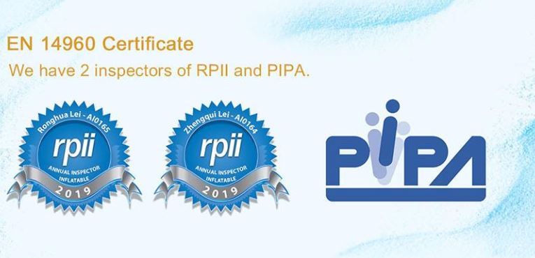 Ace Inflatables RPII & PIPA inspectors
